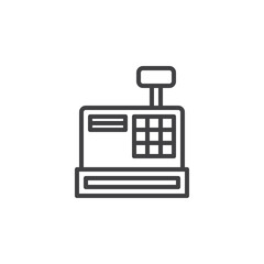 Cash Register line icon