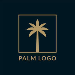palm logo icon vector illustration