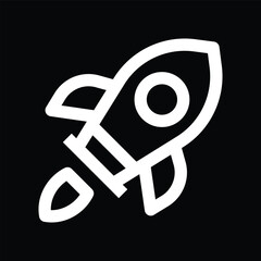 rocket icon outline