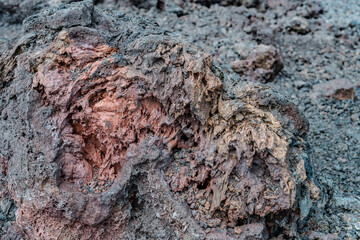  Luamanu and July 1974 Flow. Hawaiʻi Volcanoes National Park. Devils Throat. Chain of Craters Rd. 
