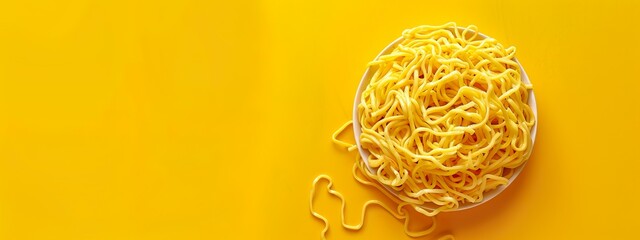 Noodle Ramen Pattern background. Pasta food texture spaghetti geometric. Abstract ramen ornament. AI generate