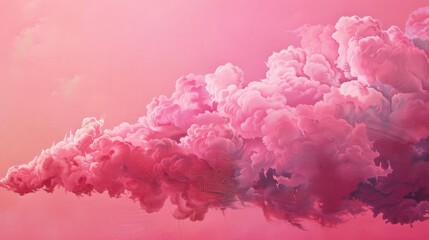 Fototapeta premium Colorful pink smoke cloud for excellent backgrounds easy to edit and look good, sample smoke texture Generative AI