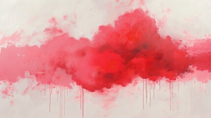 Colorful red smoke cloud for excellent backgrounds easy to edit and look good, sample smoke texture Generative AI