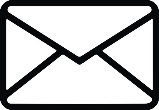 Email icon. Envelope Mail service. Contact message send letter isolated line style
