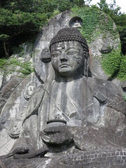 千葉県の鋸山日本寺にある大仏（薬師瑠璃光如来）