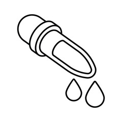 Modern isometric icon of dropper, pipette dropper, medicine dropper vector
