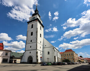 Velke Mezirici - Main Square and Parish Church of St. Nicholas, Czech republic - 747916559