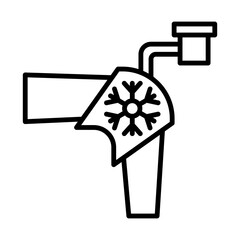 Cold Therapy line icon