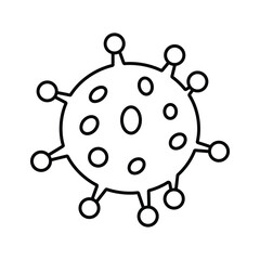 Viral coronavirus isometric vector design, infectious disease