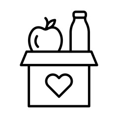 Donation Drive line icon