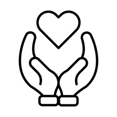 Compassionate Giving line icon