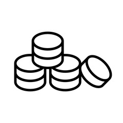 Coin Stack line icon