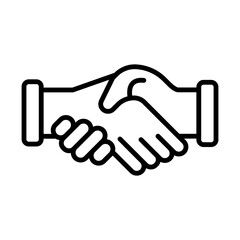 Giving Handshake line icon