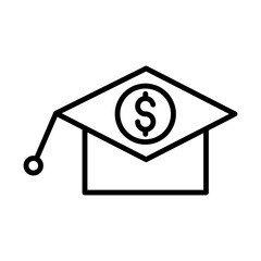 Charity Hat line icon