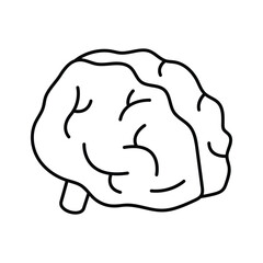 A unique design of human brain, editable isometric vector icon