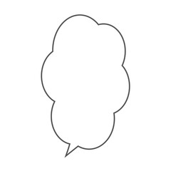 シンプルな漫画の吹き出し