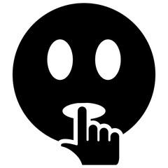 Fototapeta premium Curious Countenances glyph icon