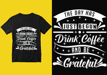 Typography coffee t shirt design for all people.