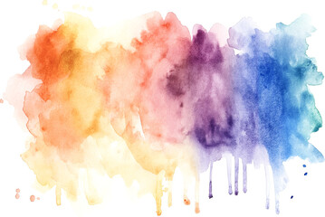 Fototapeta premium Watercolor texture on transparent background