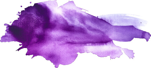 violet watercolor ink