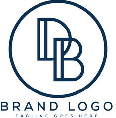 Letter DB logo design vector template design for brand
