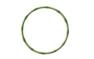 Isolated green bamboo element, 3d rendering.