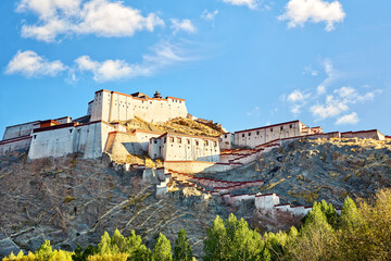 Tibetan Fort in Gyangze, Xigaze, Tibet - 747925145