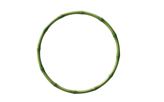 Isolated green bamboo element, 3d rendering.