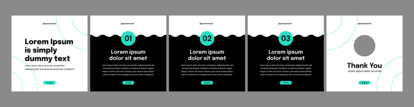 simple carousel or microblog template for social media posts
