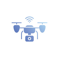 Drone icon vector stock illustration