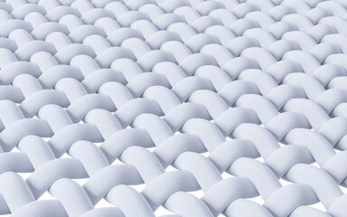 Wave cloth with microscopic detail, 3d rendering.