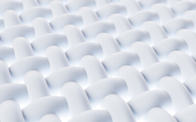 Obraz premium Wave cloth with microscopic detail, 3d rendering.