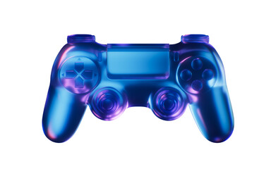 Gamepad with dark neon light effect, 3d rendering. © Vink Fan