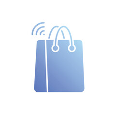 Smart Retail icon vector stock illustration