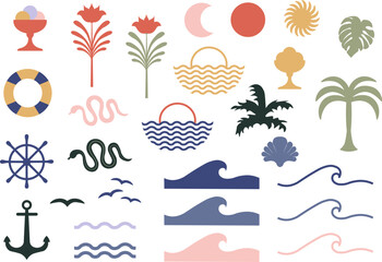 Set Summer Vibe illustration