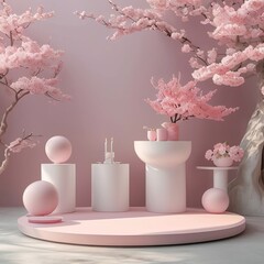 Pink sakura showcase