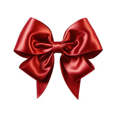 Red Ribbon on white background