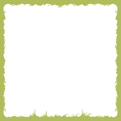  green vector frame without background