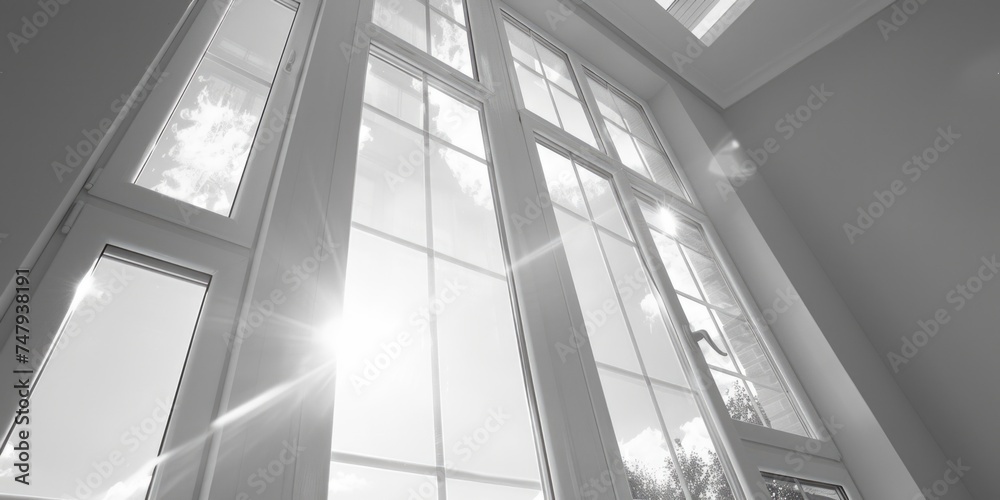 Poster sunlight streaming through window, ideal for interior design projects