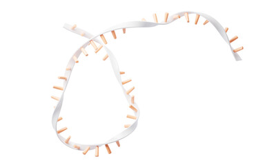 RNA with biological concept, 3d rendering.