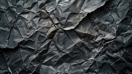Detailed view of black paper. Suitable for graphic design projects