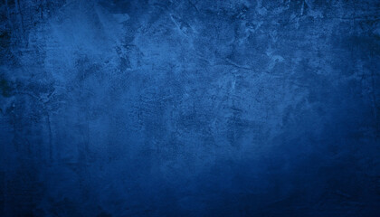 Naklejka premium Beautiful Abstract Grunge Decorative Navy Blue Dark Wall Background Texture Banner With Space For Text or logo; design art card