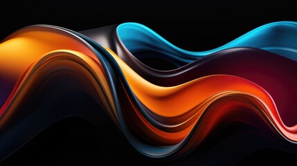 Close up of a wave of colored liquid, suitable for various design projects