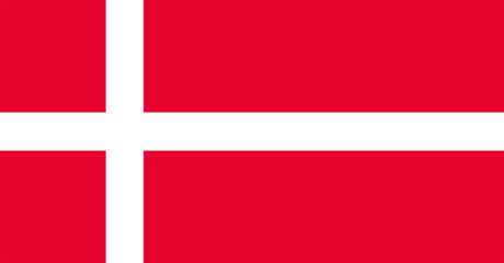 vector illustration flag of Denmark