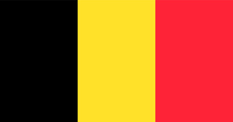 vector illustration of the flag of Belgium