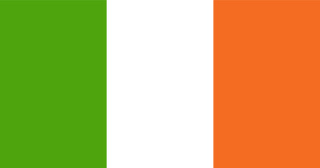 vector illustration flag of Ireland