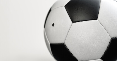 Soccer ball on a white background.