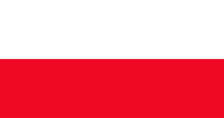 vector illustration flag of Poland - obrazy, fototapety, plakaty