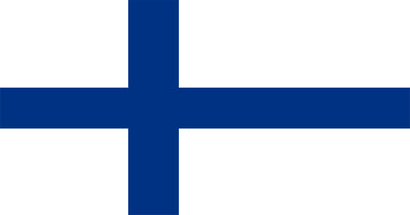vector illustration of the flag of Finland