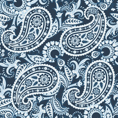 Paisley seamless pattern. Vector ethnic ornament - 747944367